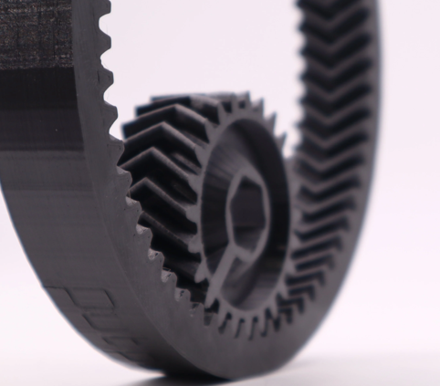 Engrenage fonctionnel fabriqué par impression 3D industrielle