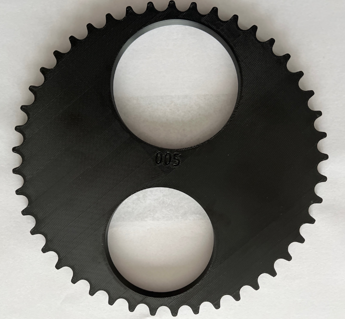 Pièce mécanique complexe imprimée en 3D pour test fonctionnel